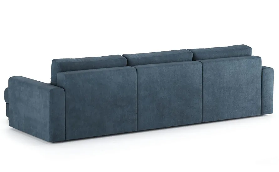 Диван угловой Ларсон 3М Nordic 78 сапфир - 4